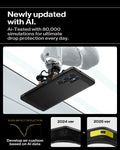 ACS08964 - Galaxy S25 Ultra Case Tough Armor AI (MagFit) in Black showing the newly updated with AI. Ai-Tested with 80,000 simulations for ultimate drop protection everyday. Develop air cushion based on AI data