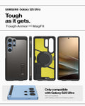 ACS08965 - Galaxy S25 Ultra Case Tough Armor AI (MagFit) in Gunmetal only compatible with Galaxy S25 Ultra. Not compatible with  Galaxy S25/Galaxy S25+