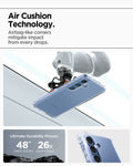 ACS09006 - Galaxy S25 Case Ultra Hybrid in Crystal Clear showing the Air Cushion Technology. Airbag-like corners mitigate impact from every drops. Ultimate Durability Proven. 48