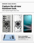 ACS08959 - Galaxy S25 Ultra Case Ultra Hybrid Metal Ring Neo One (MagFit) in Neo One capture the all new teardown look. ultra hybrid magfit neo one. Only compatible with galaxy S25 Ultra.
