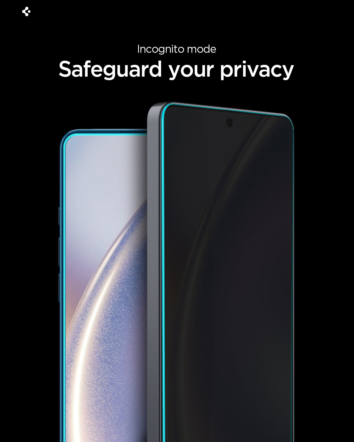 AGL11081 - Galaxy S26 Plus GLAS.tR EZ Fit Pro | Privacy showing incognito mode. safeguard your privacy