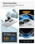 ACS11049 - Galaxy S26 Plus Case Ultra Hybrid Crystal Clear showing shock absorbing. engineered to handle serious impacts beyond everyday use