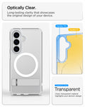 ACS11050 - Galaxy S26 Plus Case - Ultra Hybrid S (Mag Fit) Clear White showing optically clear. long lasting clarity that showcases the original design of your device