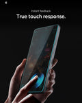 AGL11070 - Galaxy S26 Ultra GLAS.tR EZ Fit Pro | Privacy showing true touch response and instant feedback