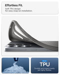 ACS11204 - Galaxy S26 Ultra Liquid Air in Marble Gray showing effortless fit. soft TPU design for easy snap on installation