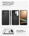 ACS11024 - Galaxy S26 Ultra Liquid Air (Mag Fit) in Matte Black showing the art of fluidity