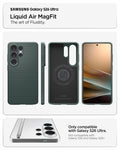 ACS11026 - Galaxy S26 Ultra Liquid Air (Mag Fit) in Abyss Green showing the art of fluidity