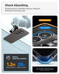 ACS11025 - Galaxy S26 Ultra Liquid Air (Mag Fit) in Marble Gray showing shock absorbing. engineered to handle serious impacts beyond everyday use