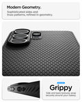 ACS11024 - Galaxy S26 Ultra Liquid Air (Mag Fit) in Matte Black showing modern geometry. sophisticated sides and truss patterns refined in geometry