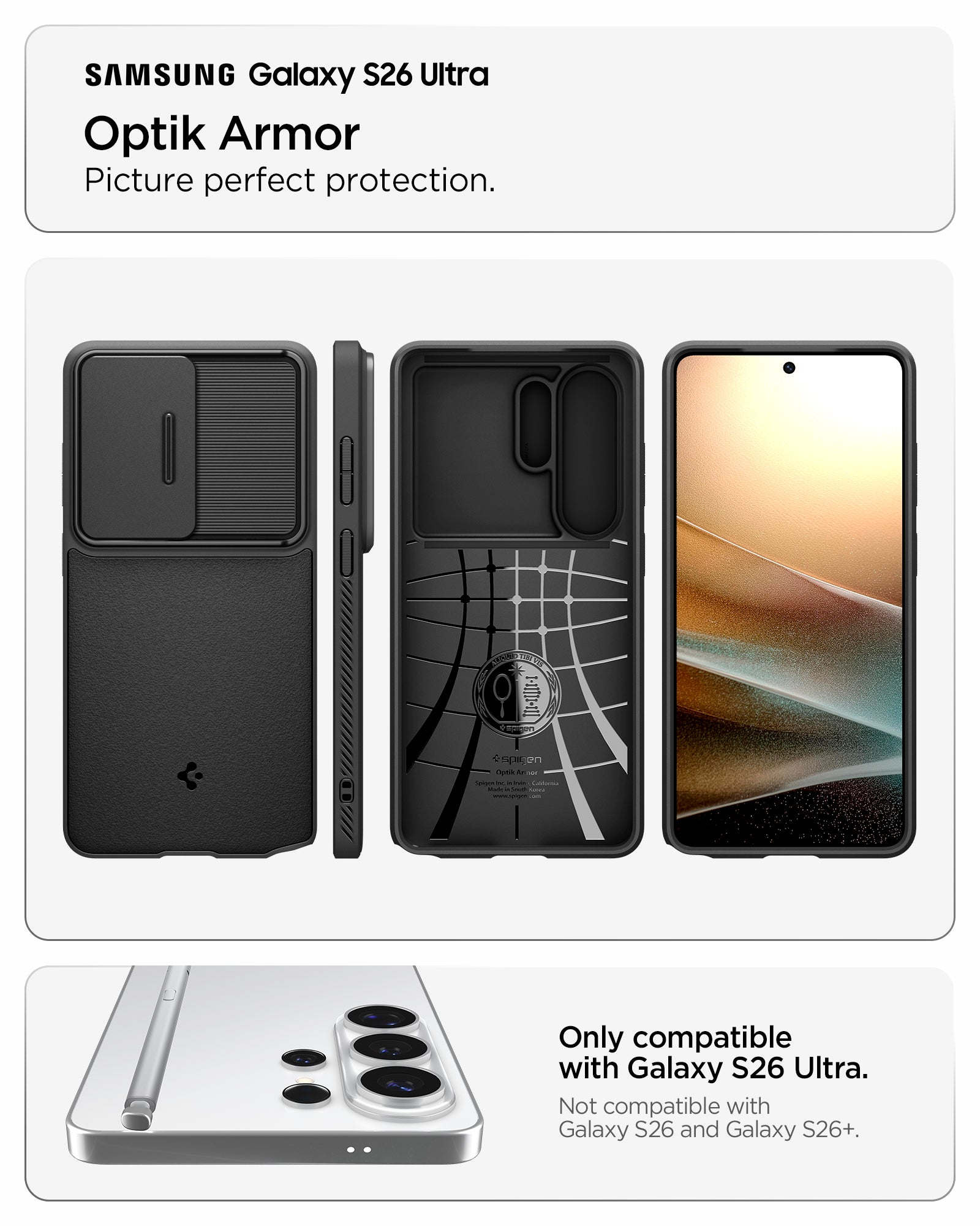 Galaxy S26 Ultra Case Optik Armor – Spigen Inc