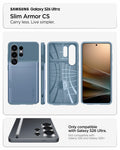 ACS11225 - Galaxy S26 Ultra Slim Armor CS in Light Blue showing carry less live simpler and compatibility