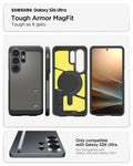 ACS11034 - Galaxy S26 Ultra Case Tough Armor (Mag Fit) Gunmetal showing compatibility and tough as it gets