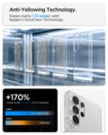 ACS11030 - Galaxy S26 Ultra Case Ultra Hybrid Crystal Clear showing anti yellowing technology keeps clarity 1.7x longer with spigen's duraclear technology
