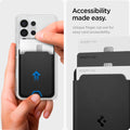 AFA09204 - Galaxy S25 Series MagFit Card Holder Valentinus 3 Cards (MagFit) in Black showing accessibility made easy.