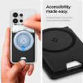 AFA09205 - Galaxy S25 Series MagFit Card Holder Valentinus 3 Cards (MagFit+) in Black showing accessibility made easy.