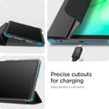 ACS11175 - Galaxy Tab A Series - Smart Fold showing precise cutouts for charging. easy access to all ports.