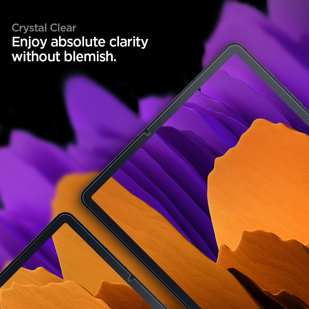 AGL02033 - Galaxy Tab S8 Plus Screen Protector EZ Fit GLAS.tR crystal clear. enjoy absolute clarity without blemish.