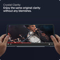 AGL03013 - Galaxy Tab S7 FE Screen Protector EZ Fit GLAS.tR crystal clarity. Enjoy the same original clarity without any blemishes.