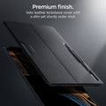 ACS04342 - Galaxy Tab S8 Ultra Case Thin Fit Pro in black premium finish. Velo leather kickstand cover with a slim yet sturdy outer shell.