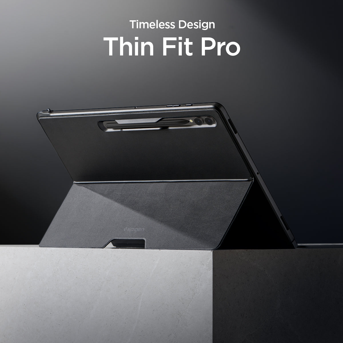 ACS06834 - Galaxy Tab S9 Ultra Case Thin Fit Pro in black timeless design thin fit pro.