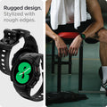 ACS03831 - Galaxy Watch 5/4 (40mm) Case Rugged Armor Pro in black rugged design. stylized with rough edges.