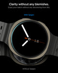 AGL09876 - Galaxy Watch 8 44mm GLAS.tR EZ Fit showing clarity without any blemishes. Enjoy your watch without any discoloring from lifts.