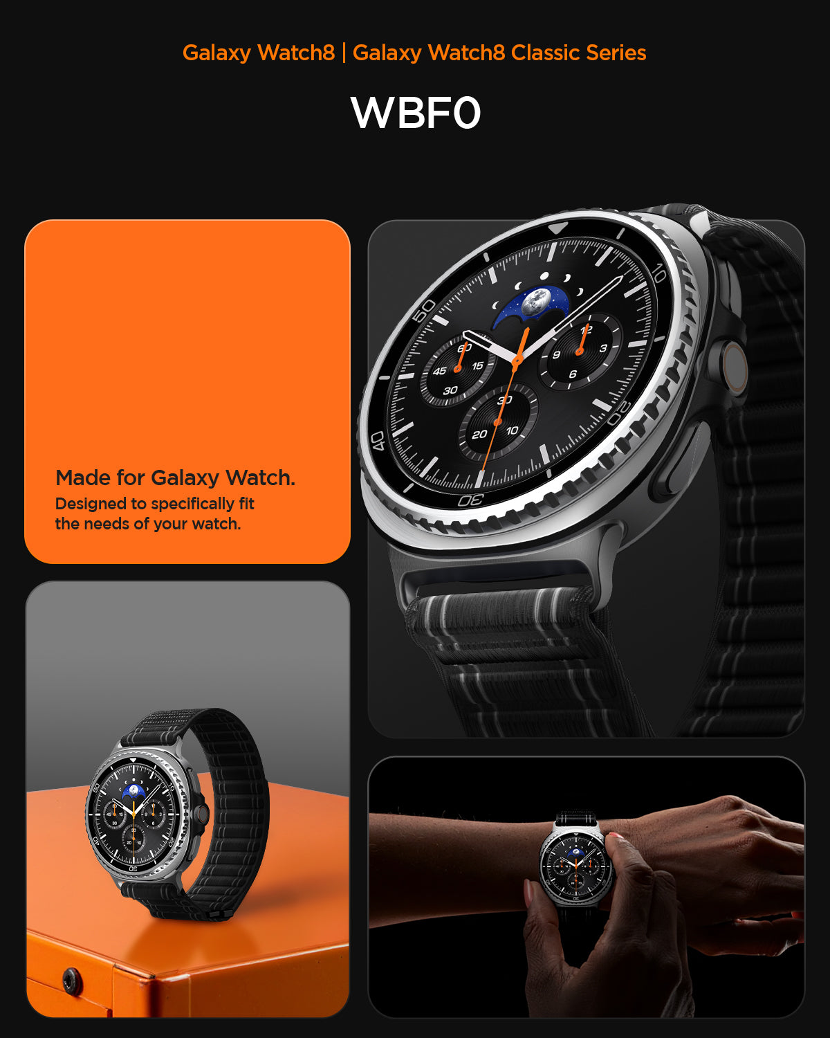 AMP10153 - Galaxy Watch 8 Series WBF0 in black