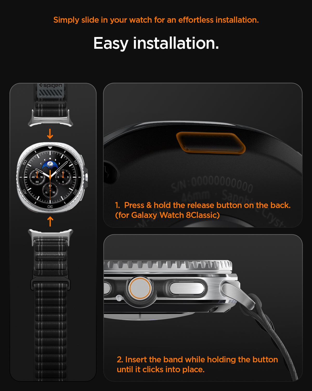 AMP10153 - Galaxy Watch 8 Series WBF0 in black