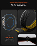AMP10111 - Galaxy Watch 8 Series Athlex Air in Active Black showing fit for everyone. adjustable band for maximum comfort.