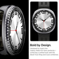 ACS10010 - Galaxy Watch 8 Bezel Tune Pro in black showing bold by design. designed to match the galaxy watch 8's form perfectly achieving a unified look with the bezel tune ring and case combined