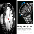ACS10014 - Galaxy Watch 8 46mm Bezel Tune in black ready for any dive. stainless steel with 360 bezel coverage for scratch and impact resistance ideal for everyday wear and underwater adventures