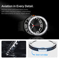 ACS10015 - Galaxy Watch 8 46mm Bezel Tune in sliver classic diver look, modern craft. black and sliver dual tone finish with signature gear cut edges echoes traditional diver watch style with premium shine. Gear cut edge.