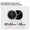 AMP10120 - Galaxy Watch 8 Series - Modern Fit 316L Band showing compatibility. please check the model of the galaxy watch