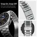 AMP10120 - Galaxy Watch 8 Series - Modern Fit 316L Band showing snap on, snap off