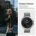 AMP10122 - Galaxy Watch 8 Series Modern Fit Titanium showing timeless titanium. premium titanium craftsmanship for a sophisticated and refined look