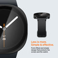 ACS11597 - Galaxy Watch 9 (40mm) Thin Fit 360 showing close-up of Galaxy Watch 9 (40mm) case screen protection and a side profile of the empty case