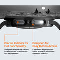 ACS11601 - Galaxy Watch 9 (44mm) Thin Fit 360 showing Galaxy Watch 9 (44mm) case bottom edge with button cutouts, plus two people paddleboarding
