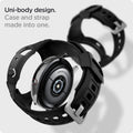 ACS02066 - Galaxy Watch Active 2 (44mm) Case Rugged Armor Pro in black uni body design. case and strap made into one.