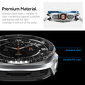 ACS11619 - SWUb Bezel Tune Pro Black showing SWUb bezel ring side profile and close-up labeled stainless steel and durable PC case 