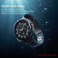 ACS11619 - SWUb Bezel Tune Pro Black showing SWUb bezel ring product shot underwater with bubbles around the watch and band
