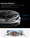 ACS11618 - SWUb Bezel Tune Pro Silver showing close-up of SWUb bezel ring side profile labeled stainless steel and polycarbonate case
