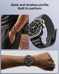 AMP11614 - Galaxy Watch Ultra Series - Athlex Air showing the Galaxy Watch Ultra with the Athlex Air band worn on a wrist, lifestyle shots highlighting the sleek profile during athletic activity.