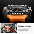 ACS08426 - Galaxy Watch Ultra (47mm) Rugged Armor in Matte Black daily protection. raised edge around the bezel protects against bumps and scratches.