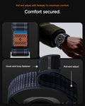 AMP10148 - Galaxy Watch Ultra WBF0 in navy showing pull and adjust with fastener for maximum comfort. comfort secured