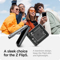 ACS06971 - Galaxy Z Flip 5 Case AirSkin Zero One showing the sleek choice for the Z Flip 5. A teardown design. Keep the Flip 5 slim and lightweight