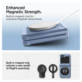 ACS09808 - Galaxy Z Flip 7 FE Series Tough Armor Pro (MagFit) in Sierra Blue enhanced magnetic strength. Built in magnet ring for seamless magsafe attachment. Built in magnet ring unlocks a new world of magnet essentials.