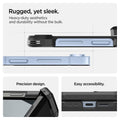 ACS09807 - Galaxy Z Flip 7 FE Series Tough Armor Pro (MagFit) in black rugged, yet sleek. Heavy duty aesthetics and durability without the bulk. Precision design. Easy accessibility.