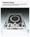ACS11516 - Galaxy Z Flip 8 Series - Ultra Hybrid Pro Neo One (Mag Fit) showing a close-up of the case's teardown-inspired print design