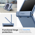 ACS08361 - Galaxy Z Flip 7 FE Case Tough Armor Pro in Sierra Blue showing the functional hinge protection. Smart hinge design for functionality and seamless productivity
