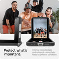 ACS07835 - Galaxy Z Flip 7 FE Case Ultra Hybrid Pro in Frost Gray showing the internal raised edges and external casing help keep its pristine condition